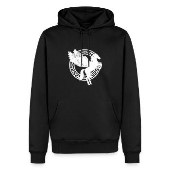 Mythologie: Griechischer Pferdegott - Männer Premium Bio Hoodie - Schwarz - Vorne - Nico (187cm)