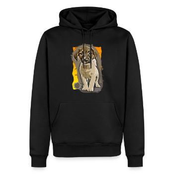The One - Men’s Premium Organic Hoodie - black - Front - Nico (187cm)