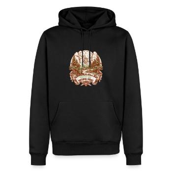 Protect our national parks - Men’s Premium Organic Hoodie - black - Front - Nico (187cm)