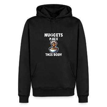 Chicken Nuggets Meme Chicken Nugget Zitat - Männer Premium Bio Hoodie - Schwarz - Vorne - Nico (187cm)