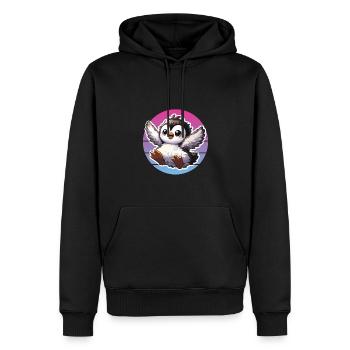 Niedliche Pinguine Kleiner Pinguin Pinguin-Liebhaber - Männer Premium Bio Hoodie - Schwarz - Vorne - Nico (187cm)
