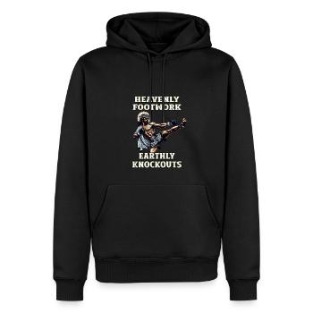 Lustige Muay Thai Lord Jesus Kickboxen Christ - Männer Premium Bio Hoodie - Schwarz - Vorne - Nico (187cm)