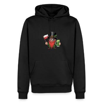 Pole Polish Flag Poland St Patricks Day - Men’s Premium Organic Hoodie - black - Front - Nico (187cm)