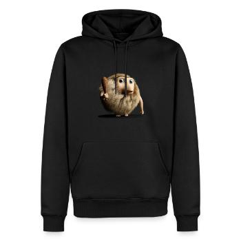 Neandertaler Neanderthaler Urmensch mit Keule - Männer Premium Bio Hoodie - Schwarz - Vorne - Nico (187cm)