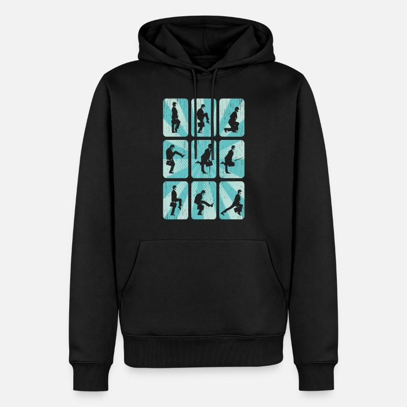 Grafik - Männer Premium Bio Hoodie - Schwarz