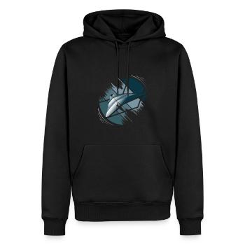 Hanggleiter Drachenflieger Deltasegler - Männer Premium Bio Hoodie - Schwarz - Vorne - Nico (187cm)