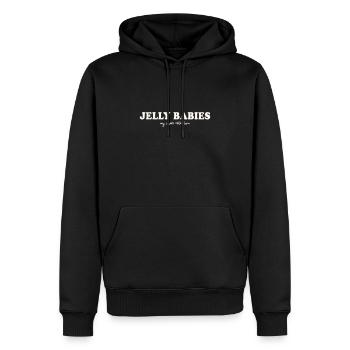 JELLY BABIES : MA DOUCE RÉBELLION - Sweat à capuche Premium bio Homme - noir - Devant - Nico (187cm)