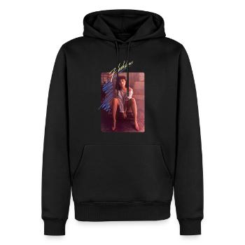 Flashdance Design With Photo Of Alex Owens - Men’s Premium Organic Hoodie - black - Front - Nico (187cm)