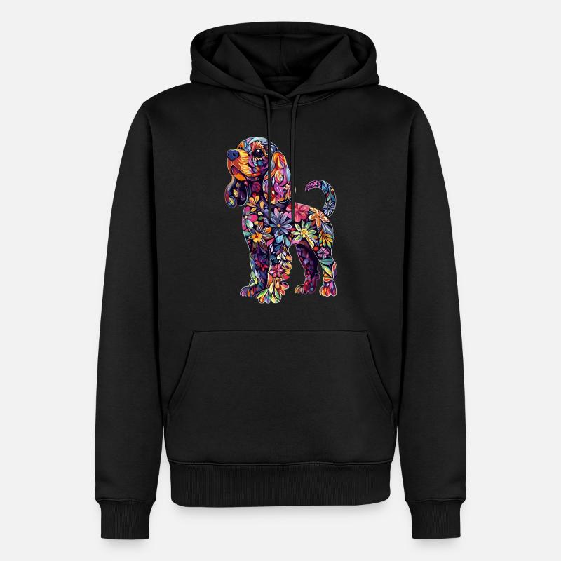 Cocker Spaniel - Männer Premium Bio Hoodie - Schwarz