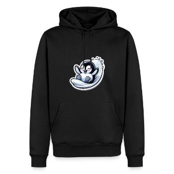 Niedliche Pinguine Kleiner Pinguin Pinguin-Liebhaber - Männer Premium Bio Hoodie - Schwarz - Vorne - Nico (187cm)