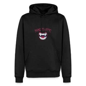 Vampire Fangs Shirt: Halloween Vampire Tshirt - Sweat à capuche Premium bio Homme - noir - Devant - Nico (187cm)