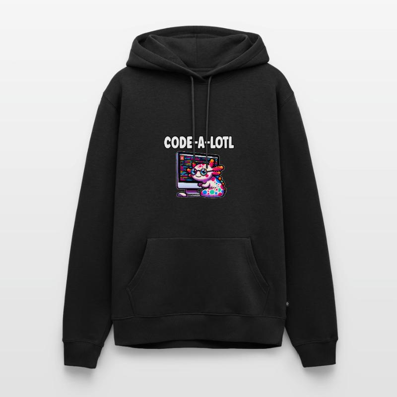 Cadeau de programmation drôle d’axolotl codage Sweat à capuche Premium bio Homme
