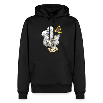 Statue swag - Männer Premium Bio Hoodie - Schwarz - Vorne - Nico (187cm)