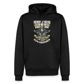 1979.png - Männer Premium Bio Hoodie - Schwarz - Vorne - Nico (187cm)