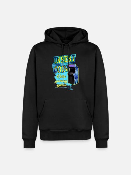 insérer une piece - Sweat à capuche Premium bio Homme - noir