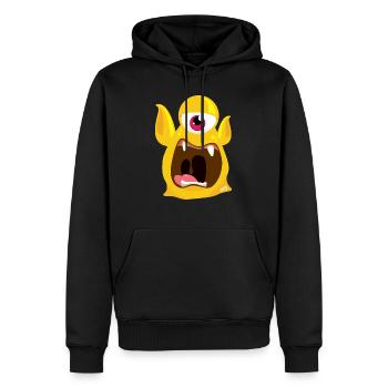 Monstaa Originaals Monster #13 - Männer Premium Bio Hoodie - Schwarz - Vorne - Nico (187cm)