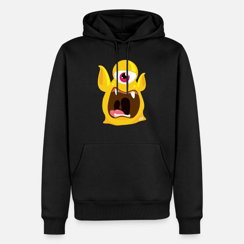 Monstaa Originaals Monster # 13 - Sweat à capuche Premium bio Homme - noir