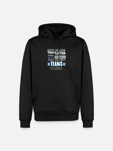 Teamleiter Lustig Team Geschenk Produktionsfirma - Männer Premium Bio Hoodie - Schwarz