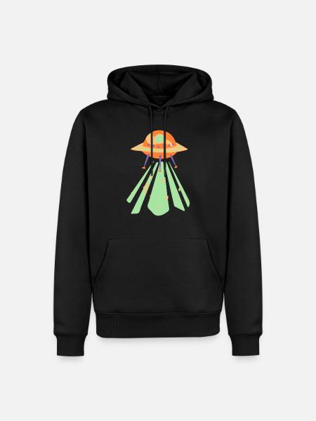 UFO - Men’s Premium Organic Hoodie - black