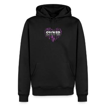 Propriété Domina Outfit Fetiche BDSM Funny - Sweat à capuche Premium bio Homme - noir - Devant - Nico (187cm)