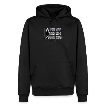 Standup Paddle Kann zwar nicht auf Wasser gehen - Männer Premium Bio Hoodie - Schwarz - Vorne - Nico (187cm)