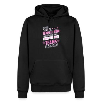 Stolze Teamleiterin Filialleiterin Geschenk Chefin - Männer Premium Bio Hoodie - Schwarz - Vorne - Nico (187cm)