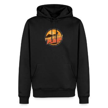 Pump Track How I Pump Mountainbike BMX Loop - Männer Premium Bio Hoodie - Schwarz - Vorne - Nico (187cm)