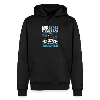 Mir Reichts Fliege Nach Ägypten Tauchen Urlaub - Männer Premium Bio Hoodie - Schwarz - Vorne - Nico (187cm)