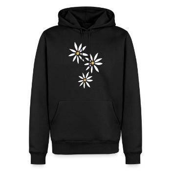 Daisy flowers spring - Männer Premium Bio Hoodie - Schwarz - Vorne - Nico (187cm)