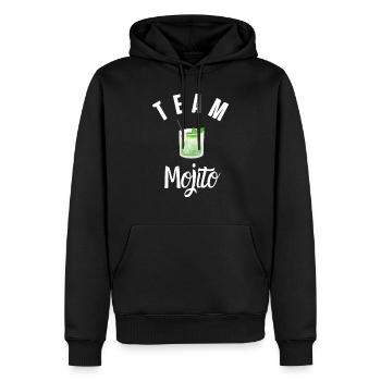 Team Mojito - Männer Premium Bio Hoodie - Schwarz - Vorne - Nico (187cm)