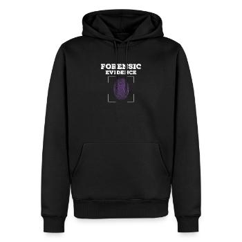 Forensic Evidence For A Crime Scene Investigator - Men’s Premium Organic Hoodie - black - Front - Nico (187cm)