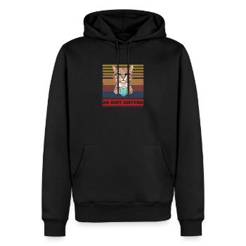 Lustiges Stricken Hobby Humor für einen - Männer Premium Bio Hoodie - Schwarz - Vorne - Nico (187cm)