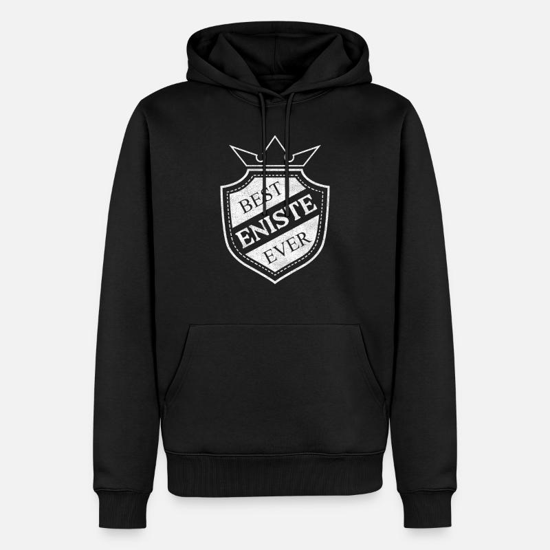 Enişte - Sweat à capuche Premium bio Homme - noir