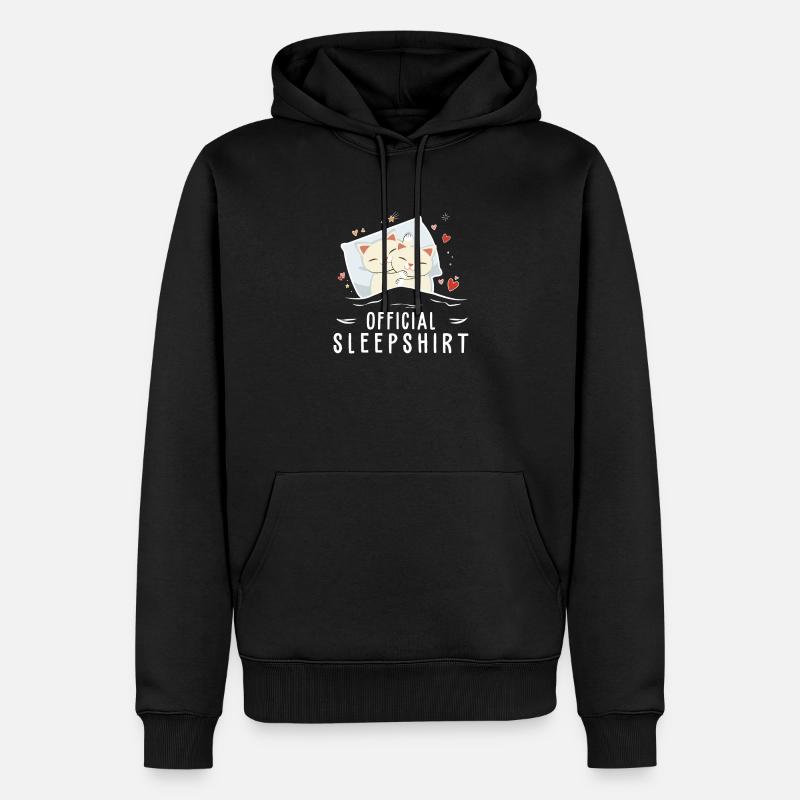 Pyjama officiel pour chat - Sweat à capuche Premium bio Homme - noir