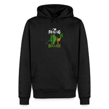 I'm Feeling Bullish CFD Forex Stock Crypto Trader - Männer Premium Bio Hoodie - Schwarz - Vorne - Nico (187cm)