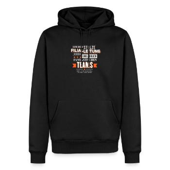 Stolze Filialleitung Supermarkt Team Geschenk - Männer Premium Bio Hoodie - Schwarz - Vorne - Nico (187cm)