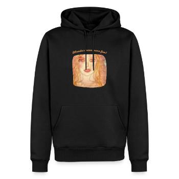 Blondes have more fun - Sweat à capuche Premium bio Homme - noir - Devant - Nico (187cm)