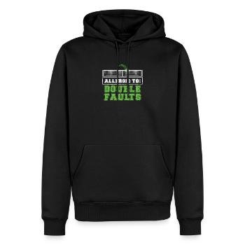 Raquette de sport allergique pour les fans de - Sweat à capuche Premium bio Homme - noir - Devant - Nico (187cm)