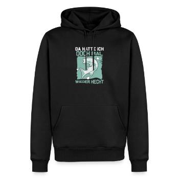 Da Hatte Ich Doch Mal Wieder Hecht Lustiger - Männer Premium Bio Hoodie - Schwarz - Vorne - Nico (187cm)