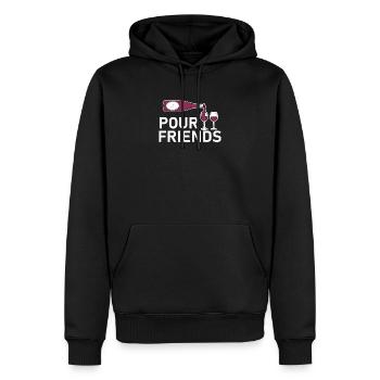 Lustiges Weingut für einen sarkastischen - Männer Premium Bio Hoodie - Schwarz - Vorne - Nico (187cm)