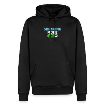 Mode écumoire sur le service amusant Pool Guy - Sweat à capuche Premium bio Homme - noir - Devant - Nico (187cm)