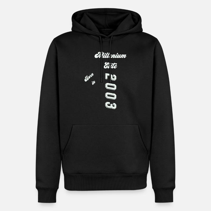 2003 - Männer Premium Bio Hoodie - Schwarz