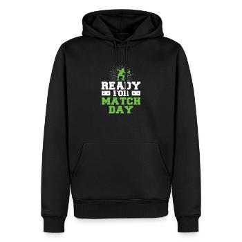 Lustiges Softball-Spiel für eine Baseball-Saison, - Männer Premium Bio Hoodie - Schwarz - Vorne - Nico (187cm)
