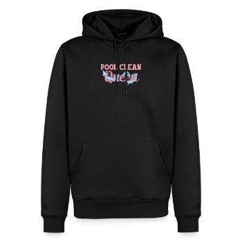 Pool Clean Queen Funny Pool Guy Service de piscine - Sweat à capuche Premium bio Homme - noir - Devant - Nico (187cm)