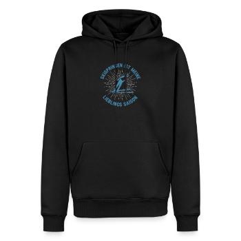 Skispringen Ist Meine Lieblings Saison Lustig - Männer Premium Bio Hoodie - Schwarz - Vorne - Nico (187cm)