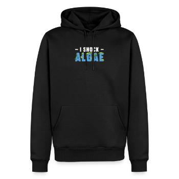 I Shock Algae Funny Pool Guy Service - Men’s Premium Organic Hoodie - black - Front - Nico (187cm)