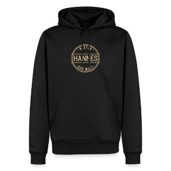 Meilleur Hannes Du Monde Drôle Hommes Noms - Sweat à capuche Premium bio Homme - noir - Devant - Nico (187cm)