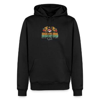 Appréciation des diagnosticiens inspirants : un - Sweat à capuche Premium bio Homme - noir - Devant - Nico (187cm)