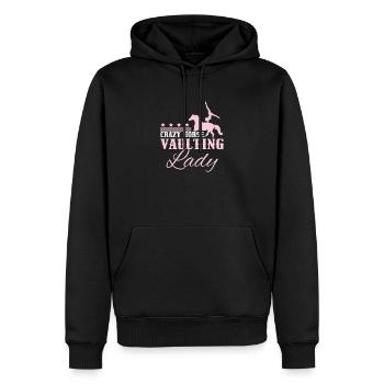 Crazy Horse Vaulting Lady Funny Horse Vaulting - Sweat à capuche Premium bio Homme - noir - Devant - Nico (187cm)