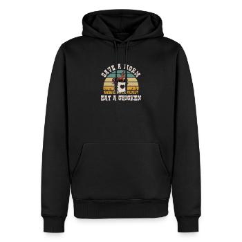 Vermiculture amusante pour un Worm Farmer - Sweat à capuche Premium bio Homme - noir - Devant - Nico (187cm)